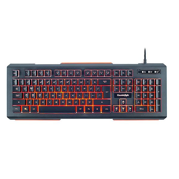 Cosmic Byte CB-GK-10 Corona Wired Gaming Keyboard, Anti-Ghosting – Red LED