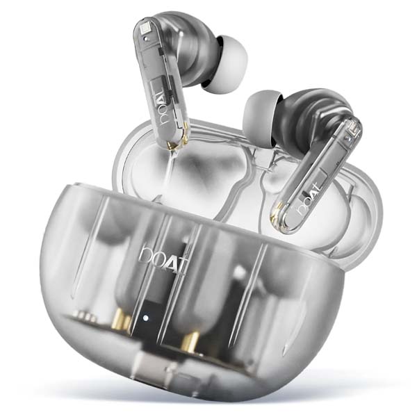 boAt Airdopes 191 ANC, 32dB ANC TWS Ear Buds Wireless Earphones with mic (Pellucid White)