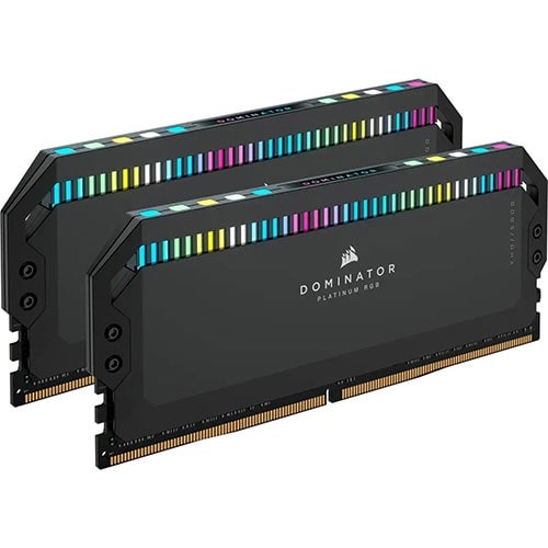 Corsair DOMINATOR PLATINUM RGB 32GB (2x16GB) DDR5 DRAM 6000MHz C36 Memory Kit (Black)