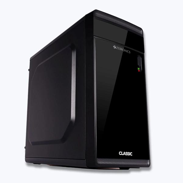 ZEBRONICS ZEB-Classic Mid Tower M-ATX Cabinet (Black)