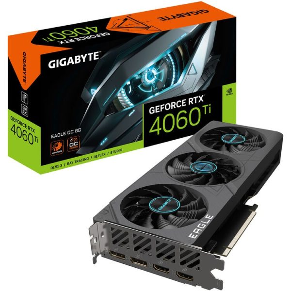 Gigabyte RTX 4060 Ti Eagle OC 8GB Graphic Card (GV-N406TEAGLE OC-8GD)