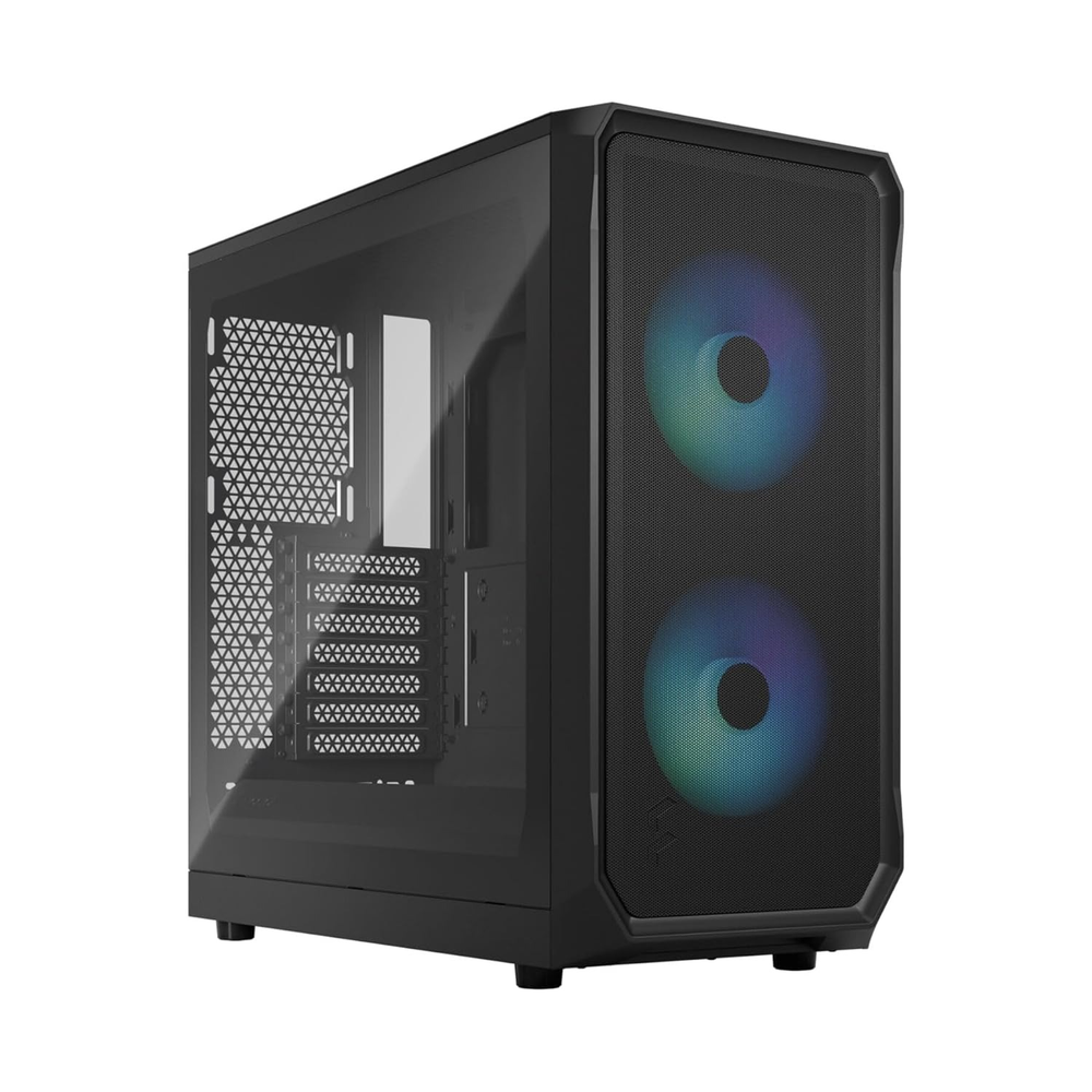 Fractal Design Focus 2 Mesh RGB Black TG Clear Tint ATX Mid Tower Cabinet