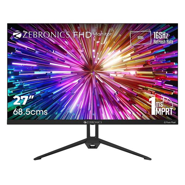 Zebronics ZEB-S27A 165Hz 27 inch FHD 1920x1080p IPS Gaming Monitor