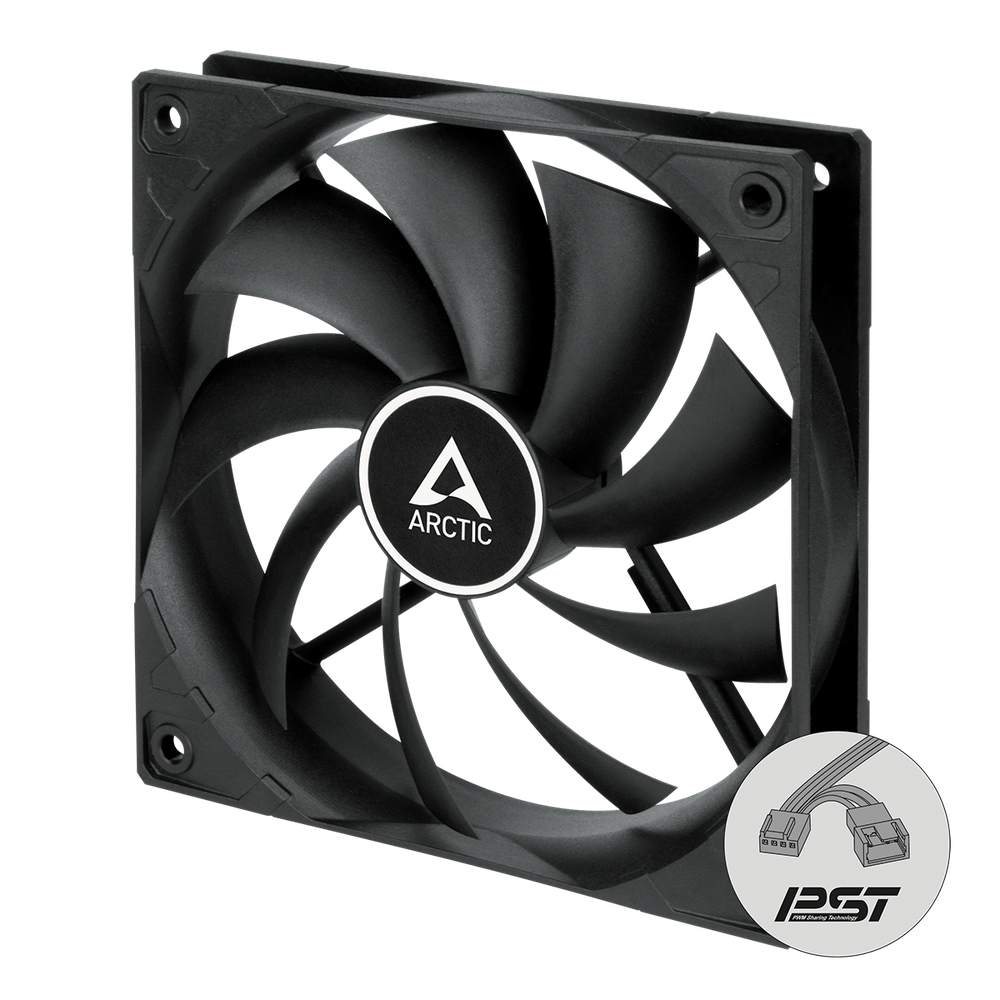 ARCTIC F12 PWM PST 120mm Case Fan (Black)