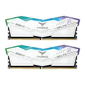 TeamGroup T-Force Delta RGB 32GB 16GBx2 DDR5 5600MHz Ram Cl32 White
