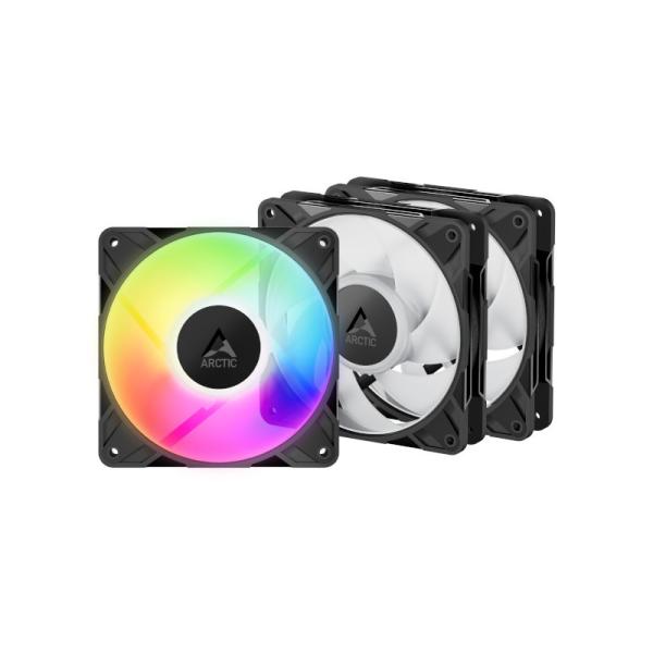 Arctic P12 Pro A-RGB Cabinet Fan (Triple Pack) – Black