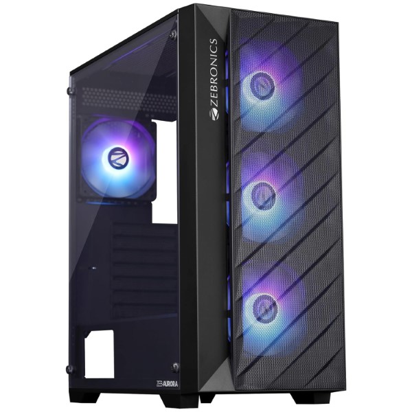 ZEBRONICS Aurora Mid-Tower Premium Gaming Cabinet