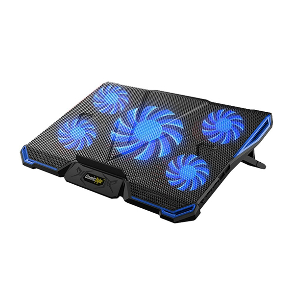 Cosmic Byte Asteroid Laptop Cooling Pad, Adjustable Height – Blue LED