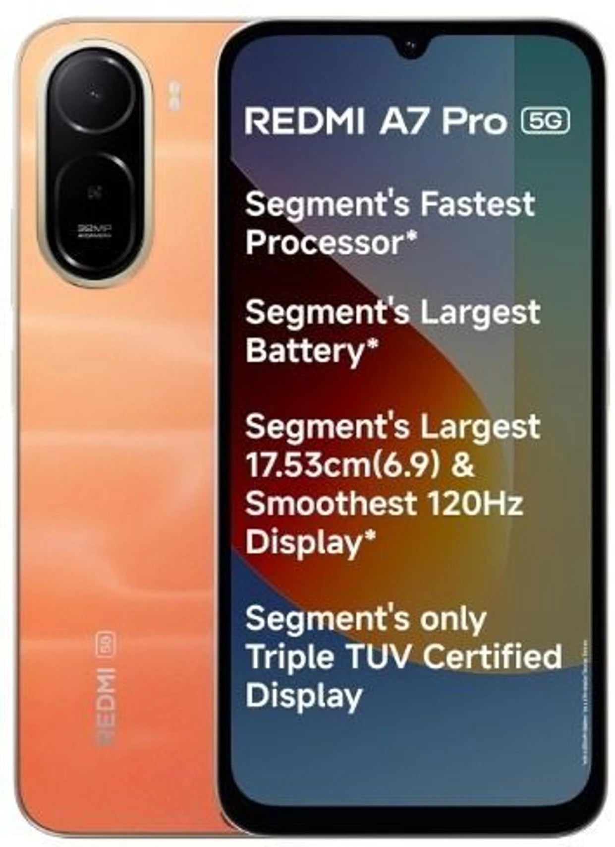 REDMI A7 Pro 5G (Sunset Orange, 64 GB) (4 GB RAM)