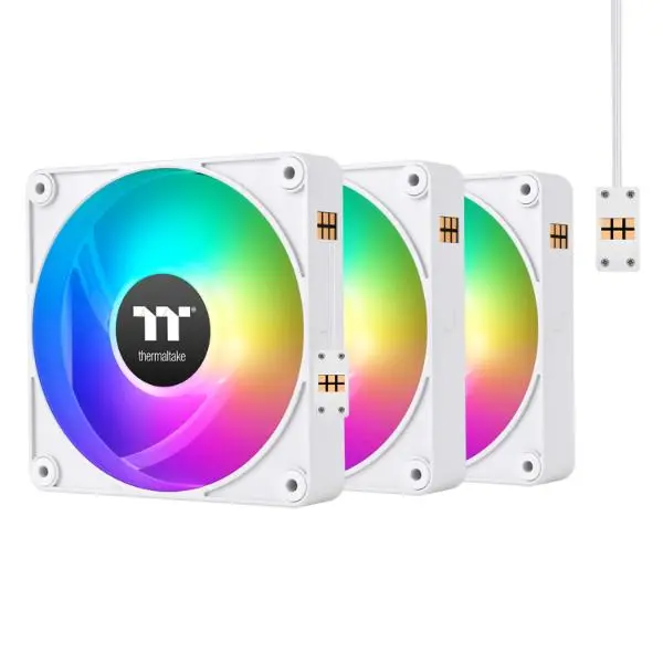Thermaltake CT120 EX ARGB Reverse PC Case Fan (White)