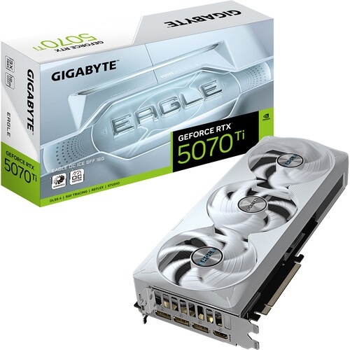 Gigabyte GeForce RTX 5070 Ti Eagle OC ICE SFF 16GB Graphics Card (GV-N507TEAGLEOC ICE-16GD)