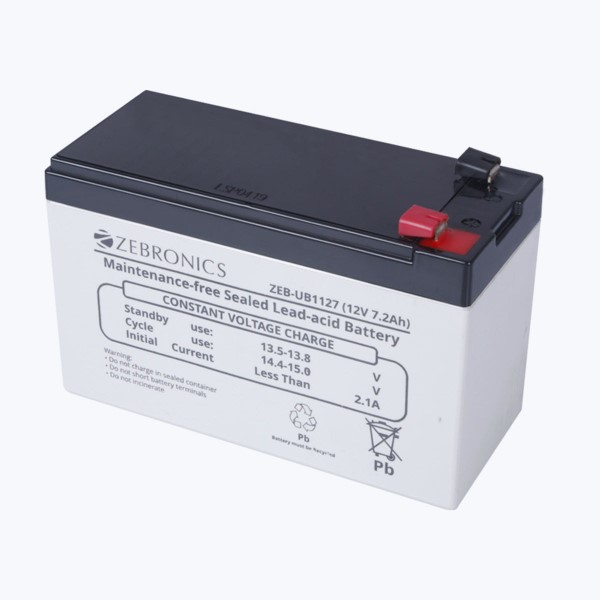 Zeb-UB4127, Sealed Maintenance free (SMF) Lead-acid battery