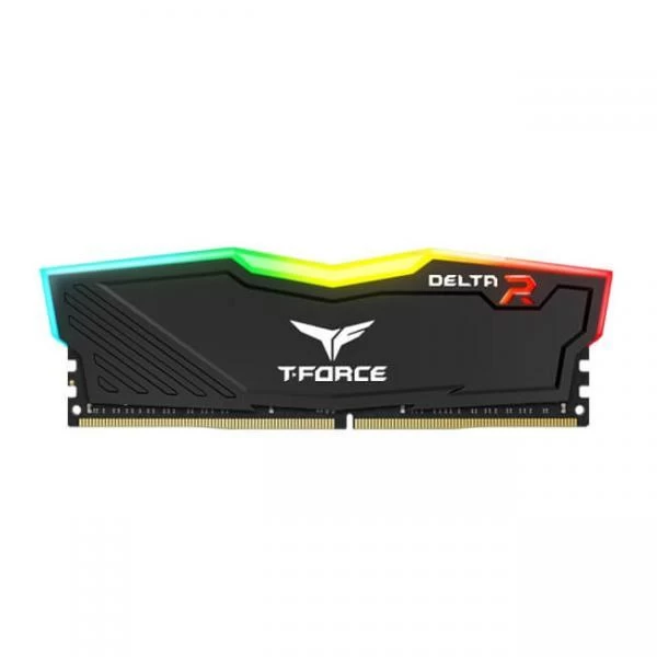 TeamGroup T-Force Delta RGB 8GB (8GBX1) DDR4 Ram 3600Mhz – Black