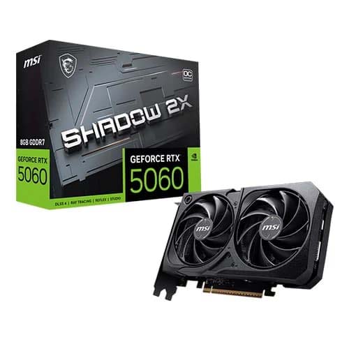 MSI RTX 5060 Shadow 2X OC 8GB GDDR7 Graphics Card