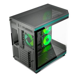 Ant Esports Crystal X11 (ATX) Mid Tower Cabinet (Green)